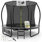 Juskys Gartentrampolin Skybounce, &Oslash; 228 cm, &Oslash; 228 cm, Komplett-Set mit Leiter,