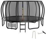 Zelsius Gartentrampolin Trampolin Schwarz &Oslash; 427 cm f&uuml;r den Outdoor-Bereich