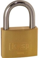 Kasp Vorh&auml;ngeschloss Messingschloss, 50 mm, Rostfreier Stahlb&uuml;gel K12050SD
