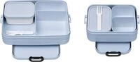 Mepal Lunchbox Bento-Lunchbox Set 2-teilig mit F&auml;cheraufteilung f&uuml;r 4-8 Brote,