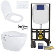 Creavit Tiefsp&uuml;l-WC CRV-TP325-0005-SET, Creavit H&auml;nge WC Set Wei&szlig;...