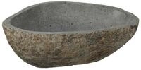 vidaXL Waschbecken Flusssteinwaschbecken Hellgrau 52 x 40 x 15 cm Flussstein...