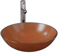 vidaXL Waschbecken Badezimmer Waschbecken mit Wasserhahn und Ablaufgarnitur...
