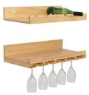 MCW Weinregal MCW-P22, Set, 2-teiliges Wandregal-Set: Ein Regal f&uuml;r...