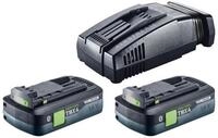 FESTOOL Energie Set 2x BP 18 Li 4,0 Ah HPC-ASI Akkupack 18 V 4,0 Ah HighPower