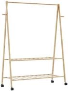 vidaXL Kleiderst&auml;nder Kleiderst&auml;nder mit Ablagen und Rollen 132x45,5x155,5 cm