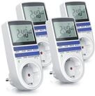 BEARWARE Zeitschaltuhr digital, 2,1" LCD-Display, max. 3680W, 10 Programme,