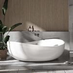 Bernstein Badewanne WAVE, freistehende Badewanne, Sanit&auml;racryl, oval,...