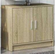 vidaXL Schrankmodule Waschbeckenunterschrank Sonoma-Eiche 63x29x55 cm...