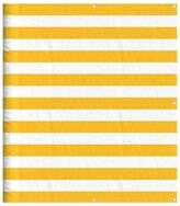 vidaXL Balkonsichtschutz Balkon-Sichtschutz Gelb und Wei&szlig; Gestreift 120x700 cm