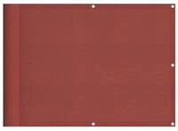 vidaXL Balkonsichtschutz Balkon-Sichtschutz Terrakotta 75x800 cm 100 %