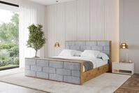 ALTDECOR Polsterbett ENZO8-Z (Polsterbett mit Bettkasten und Lattenrost,...