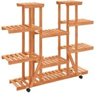 vidaXL Blumenst&auml;nder Blumenst&auml;nder mit Rollen 110x25x115 cm Massivholz Tanne...