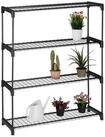 relaxdays Blumenst&auml;nder Pflanzenregal mit 4 Ablagen