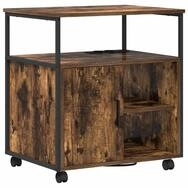 vidaXL Aktenschrank 61 x 46 x 67 cm B&uuml;roschrank mit Rad R&auml;uchereiche 60x46x67...