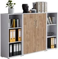 BMG M&ouml;bel Aktenschrank Office Edtion (Set 2 Lichtgrau/ Gold Harbor Oak,...