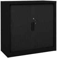 vidaXL Schiebet&uuml;renschrank Schiebet&uuml;renschrank Stahl 90x40x90 cm Stahl (1-St)