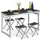 relaxdays Bierzeltgarnitur Campingtisch Set