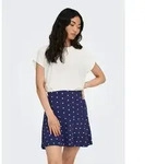 ONLY Kurzarmshirt ONLMOLLY S/S O-NECK DOBBY TOP JRS Materialmix, regular fit,