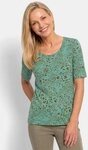 GOLDNER T-Shirt Kurzgr&ouml;&szlig;e: Viskoseshirt im Leo Look