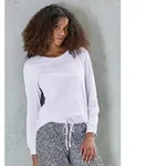 Vivance Dreams Pyjamaoberteil mit Rippb&uuml;ndchen lila 32/34