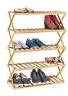 relaxdays Schuhregal Faltbares Schuhregal aus Bambus