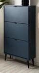 Furn.Design Schuhkipper Aldan (Schuhschrank in blau, 70 x 125 cm), mit 3...