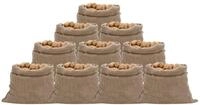 vidaXL Gartensack Jutes&auml;cke 10 Stk. 100x110 cm 100% Jute 220 g/m&sup2;, (10-tlg)