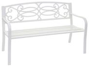 PROREGAL&reg; Gartenbank 87x127x58cm Bank Sitzbank 2-Sitzer pulverbeschichteter...