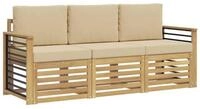 vidaXL Gartenlounge-Set Sofagarnituren Massivholz, (3-tlg)