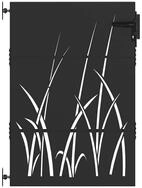 vidaXL Gartentor Gartentor Schwarz 85 x 150 cm Pulverbeschichteter Stahl