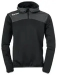 Kempa Hoodie Emotion 2.0 Quarter Zip Hoody schwarz 4XL