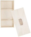 Hammer PICARD Geschenkverpackung 34,5x20,5x4,8cm aus Holz f&uuml;r Latth&auml;mmer und