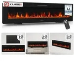 KAMINIO Elektrokamin MARLON, 3in1 Kamin: Elektrischer Stand-, Wand- und...