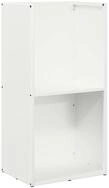 vidaXL Kaminholzregal Brennholzregal Wei&szlig; 40x30x80 cm Kaltgewalzter Stahl