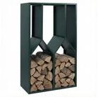MCW Kaminholzregal MCW-P76, BxTxH:95x50x160 cm, Markantes Design, Viel Stauraum,