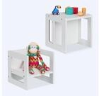 relaxdays Kinderhocker Wendbarer Sitzhocker f&uuml;r Kinder 2er Set