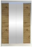 MIRJAN24 Kleiderschrank Lino II (Schiebet&uuml;renschrank mit Kleiderstange,...