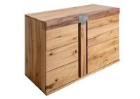 Massivmoebel24 Sideboard NEW AMSTERDAM (Massivholz), Wildeiche / Zerreiche...