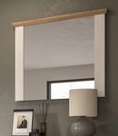 Inn.Furn Garderobenspiegel Mirano (Wandspiegel in wei&szlig; Lerche mit Eiche...