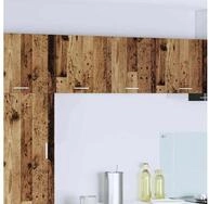 vidaXL H&auml;ngeschrank H&auml;ngeschrank mit T&uuml;r 2 pcs Altes Holz und Wei&szlig; 40 x 31...