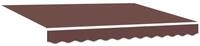 vidaXL Markise Markisenersatzstoff Braun 2,5 x 2 m Polyester (1-St)