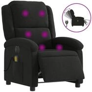 vidaXL Massagesessel, Relaxsessel Elektrisch Schwarz Stoff