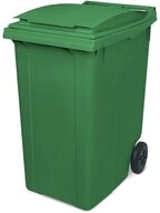 BRB-Lagertechnik M&uuml;lleimer 360 Liter M&uuml;lltonne, HxBxT 1090x620x860, Genormte...