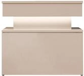 MIRJAN24 Nachttisch 1S Glossa Bis (mit Schublade), LED-Beleuchtung, 55x39x51 cm