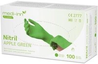 Medi-Inn Nitril-Handschuhe Nitril Apple Green Einmalhandschuhe, apfelgr&uuml;n,...