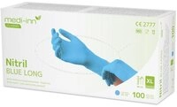 Medi-Inn Nitril-Handschuhe Nitril blue long Einmalhandschuhe puderfrei AQL: 1.5