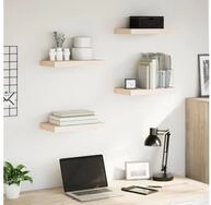 vidaXL Regal, Schweberegale 4 Stk. 40x23,5x4 cm Holzwerkstoff