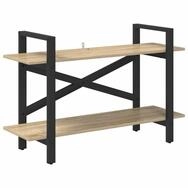 vidaXL B&uuml;cherregal B&uuml;cherregal Sonoma-Eiche 100 x 33,5 x 64 cm Holzwerkstoff,