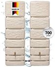 4rain Regentonne SLIM STONE DECOR Wandtank-SET 700 L, sandbeige